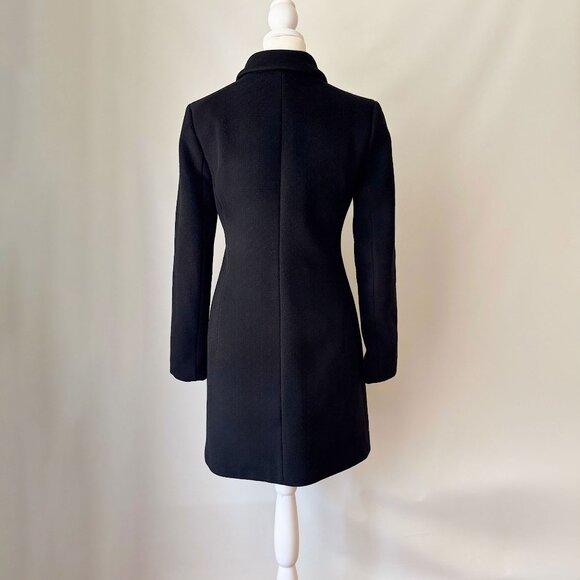 Wilfred Long Black Wool Coat - Picture 7 of 14